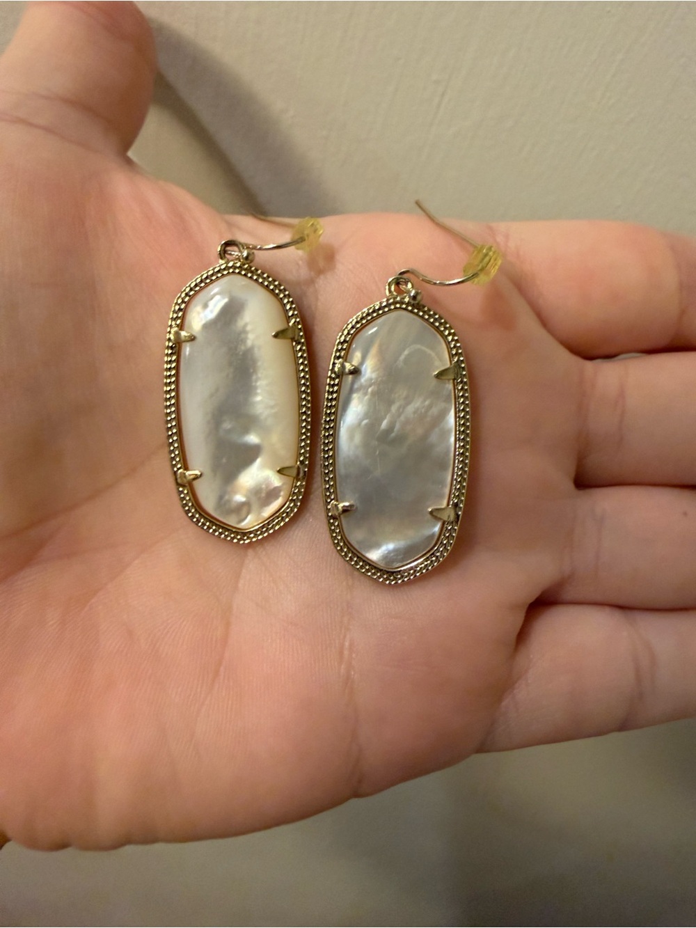 Gold-Tone Pearl/White Drop Earrings - Kendra Scott